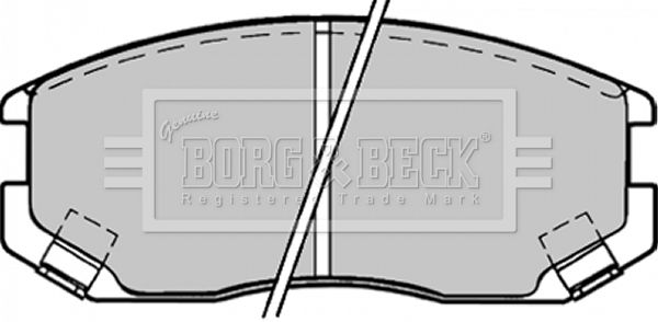 BORG & BECK Комплект тормозных колодок, дисковый тормоз BBP1518